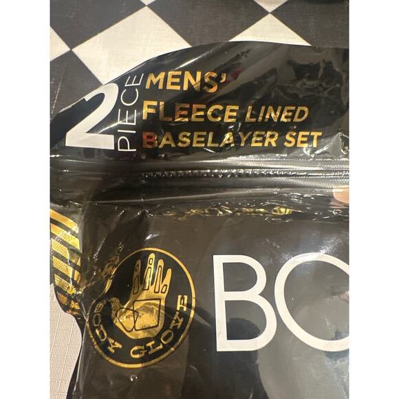 MEN'S BODY GLOVE FLEECE LINED 2 PC BASE LAYER TECHWEAVE BLACK SIZE 2XL - Picture 3 of 7